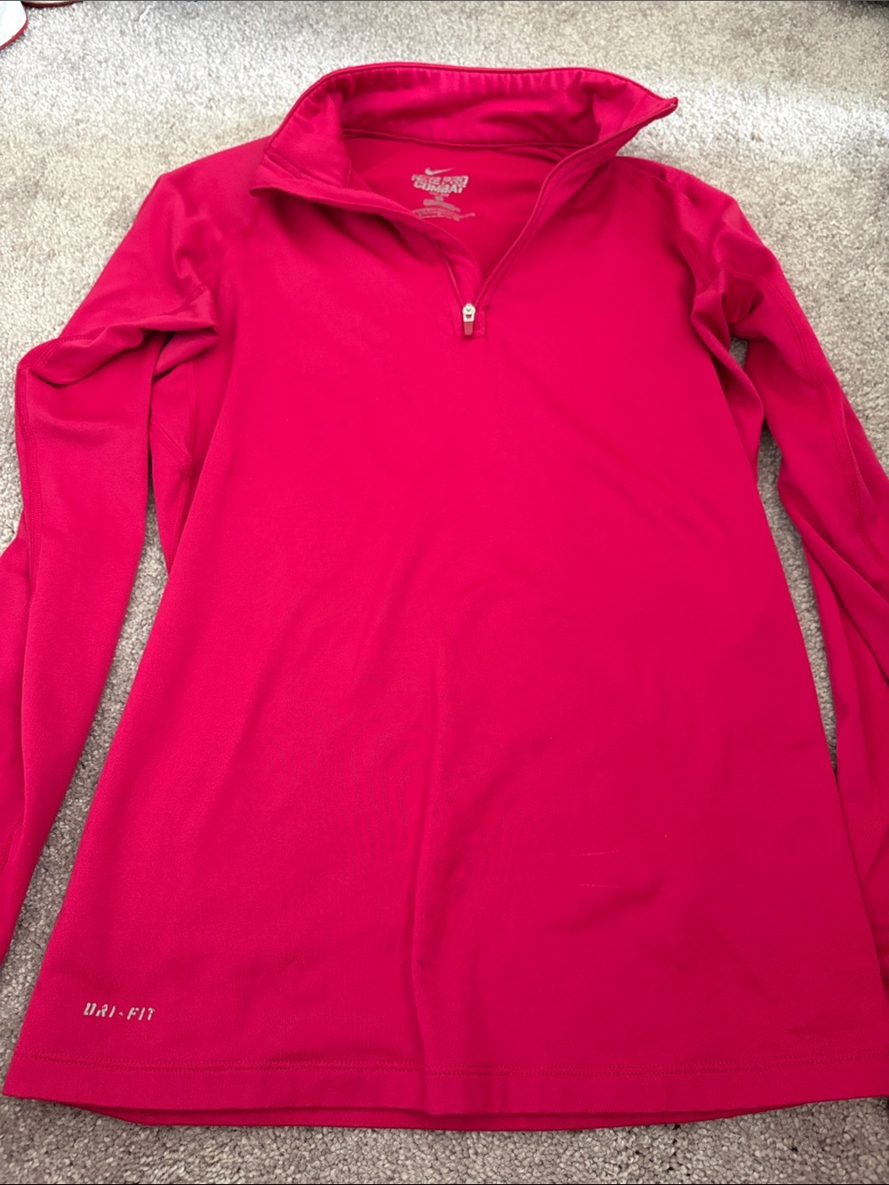 Nike Hot Pink Dri-FIT Quarter-Zip Pullover